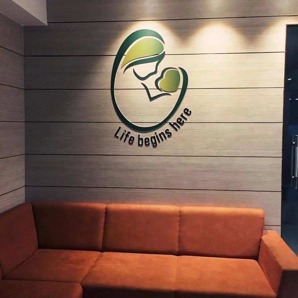 Reception area at Gopi Women's Hospital and Cosmetic Care